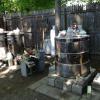 our raku pit, once a month-weather permitting- we have a raku firing for our members